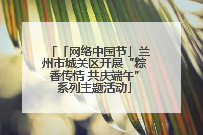 「网络中国节」兰州市城关区开展“粽香传情 共庆端午”系列主题活动