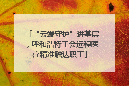 “云端守护”进基层，呼和浩特工会远程医疗精准触达职工