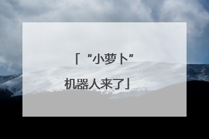 “小萝卜”机器人来了