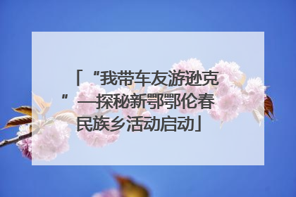 “我带车友游逊克”—探秘新鄂鄂伦春民族乡活动启动