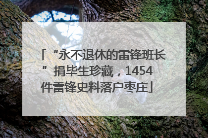 “永不退休的雷锋班长”捐毕生珍藏，1454件雷锋史料落户枣庄