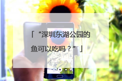 “深圳东湖公园的鱼可以吃吗？”