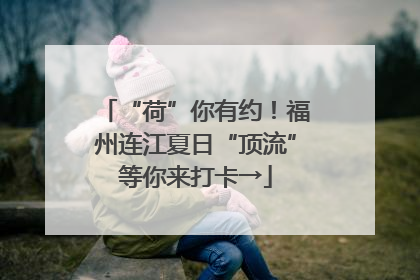 “荷”你有约！福州连江夏日“顶流”等你来打卡→