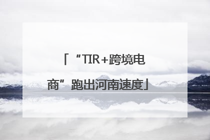 “TIR+跨境电商”跑出河南速度
