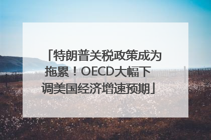 特朗普关税政策成为拖累！OECD大幅下调美国经济增速预期