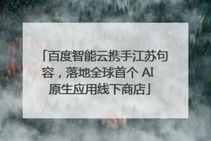 百度智能云携手江苏句容，落地全球首个 AI 原生应用线下商店
