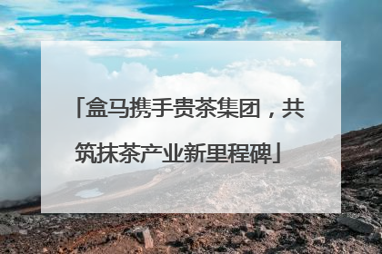 盒马携手贵茶集团，共筑抹茶产业新里程碑