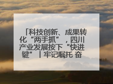 科技创新、成果转化“两手抓”，四川产业发展按下“快进键”丨牢记嘱托 奋力打造两高地两基地一屏障
