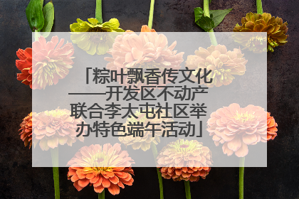 粽叶飘香传文化——开发区不动产联合李太屯社区举办特色端午活动