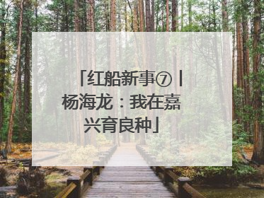 红船新事⑦丨杨海龙：我在嘉兴育良种