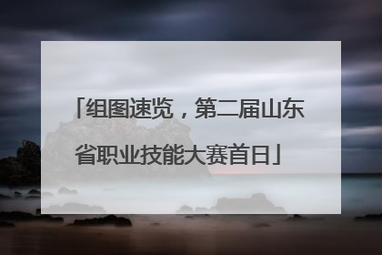 组图速览，第二届山东省职业技能大赛首日