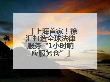 上海首家！徐汇打造全球法律服务“1小时响应服务仓”
