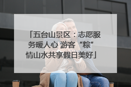 五台山景区：志愿服务暖人心 游客“粽”情山水共享假日美好