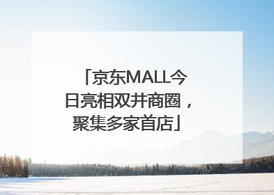 京东MALL今日亮相双井商圈，聚集多家首店