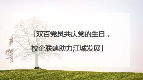 双百党员共庆党的生日，校企联建助力江城发展