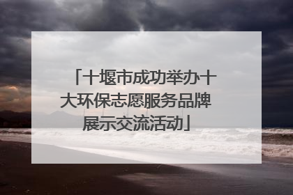 十堰市成功举办十大环保志愿服务品牌展示交流活动