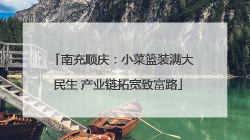 南充顺庆：小菜篮装满大民生 产业链拓宽致富路