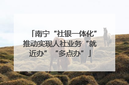 南宁“社银一体化”推动实现人社业务“就近办”“多点办”