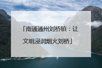 南通通州刘桥镇：让文明浸润烟火刘桥