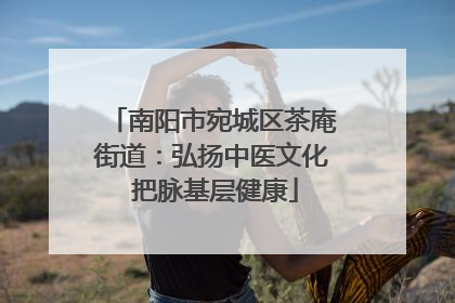南阳市宛城区茶庵街道：弘扬中医文化 把脉基层健康