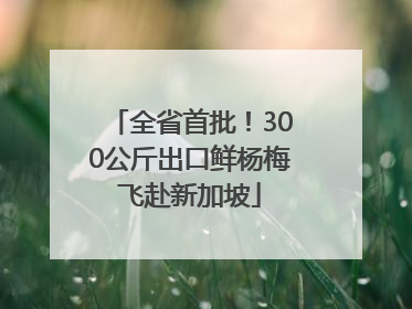全省首批！300公斤出口鲜杨梅飞赴新加坡