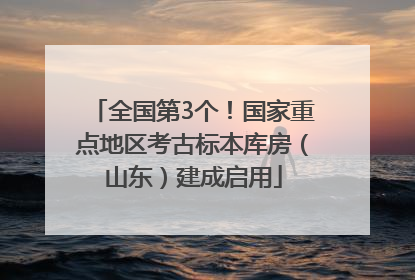 全国第3个！国家重点地区考古标本库房（山东）建成启用