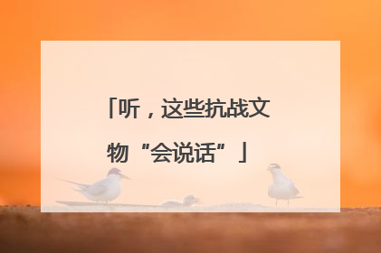 听，这些抗战文物“会说话”