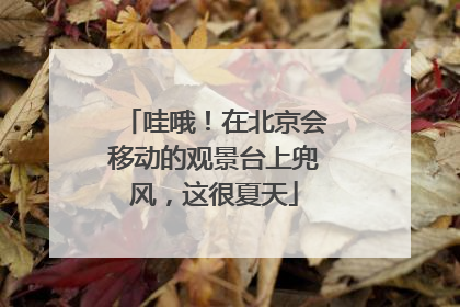 哇哦！在北京会移动的观景台上兜风，这很夏天