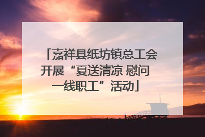 嘉祥县纸坊镇总工会开展“夏送清凉 慰问一线职工”活动