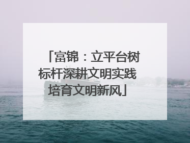 富锦：立平台树标杆深耕文明实践培育文明新风