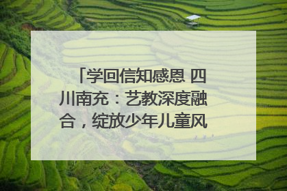 学回信知感恩 四川南充：艺教深度融合，绽放少年儿童风采｜您牵挂的四川