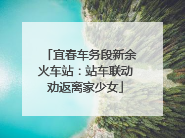 宜春车务段新余火车站：站车联动劝返离家少女