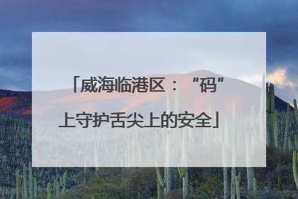 威海临港区：“码”上守护舌尖上的安全