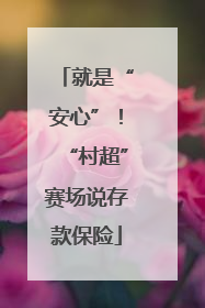 就是“安心”！“村超”赛场说存款保险