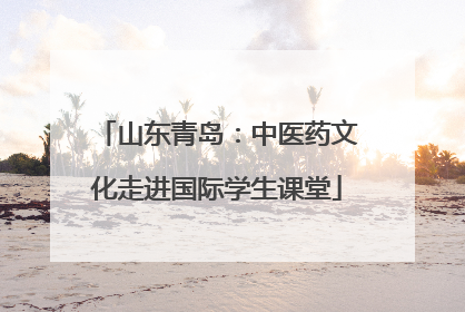 山东青岛：中医药文化走进国际学生课堂