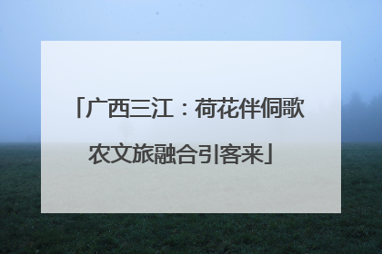 广西三江：荷花伴侗歌 农文旅融合引客来