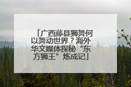 广西藤县狮舞何以舞动世界？海外华文媒体探秘“东方狮王”炼成记