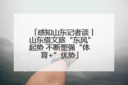 感知山东记者谈丨山东借文旅“东风”起势 不断塑强“体育+”优势