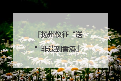 扬州仪征“送”非遗到香港