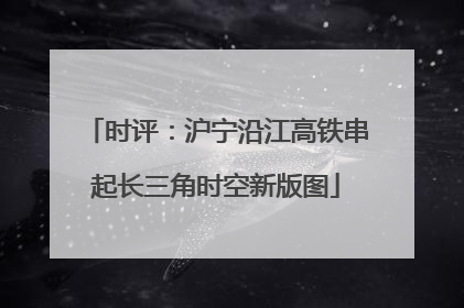 时评：沪宁沿江高铁串起长三角时空新版图