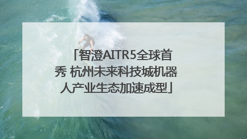 智澄AITR5全球首秀 杭州未来科技城机器人产业生态加速成型