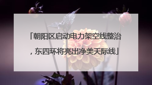 朝阳区启动电力架空线整治，东四环将亮出净美天际线