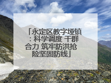 永定区教字垭镇：科学调度 干群合力 筑牢防洪抢险坚固防线