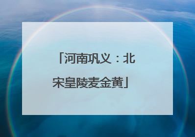 河南巩义：北宋皇陵麦金黄