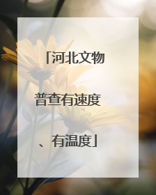 河北文物普查有速度、有温度