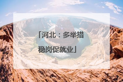 河北：多举措稳岗促就业