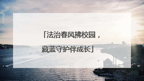 法治春风拂校园，藏蓝守护伴成长