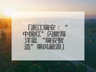 浙江瑞安：“中国红”闪耀海洋蓝 “瑞安智造”乘风破浪