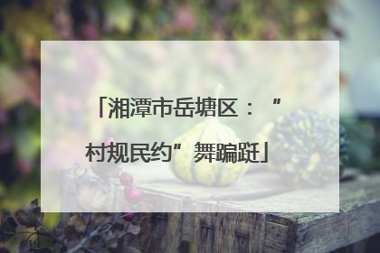 湘潭市岳塘区：“村规民约”舞蹁跹