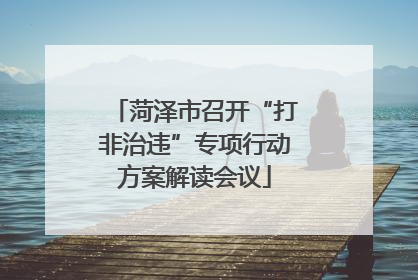 菏泽市召开“打非治违”专项行动方案解读会议
